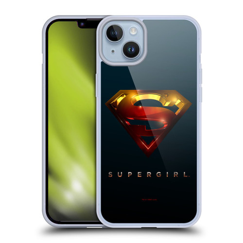 Supergirl TV Series Graphics Crest Soft Gel Case for Apple iPhone 14 Plus