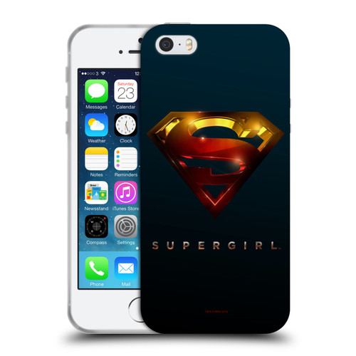 Supergirl TV Series Graphics Crest Soft Gel Case for Apple iPhone 5 / 5s / iPhone SE 2016