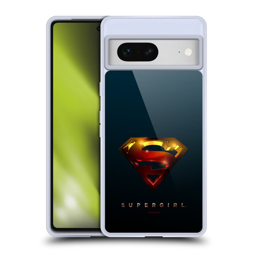 Supergirl TV Series Graphics Crest Soft Gel Case for Google Pixel 7