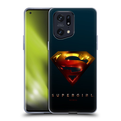 Supergirl TV Series Graphics Crest Soft Gel Case for OPPO Find X5 Pro
