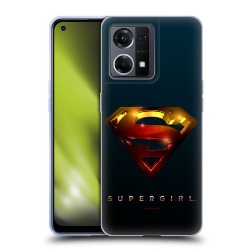 Supergirl TV Series Graphics Crest Soft Gel Case for OPPO Reno8 4G