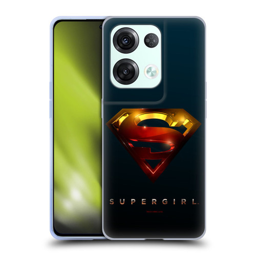 Supergirl TV Series Graphics Crest Soft Gel Case for OPPO Reno8 Pro