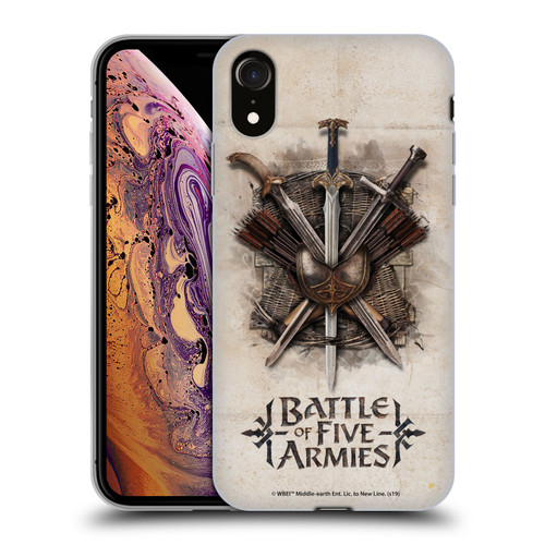 The Hobbit The Battle of the Five Armies Graphics Battle Swords Soft Gel Case for Apple iPhone XR