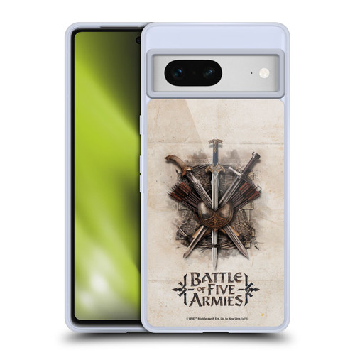The Hobbit The Battle of the Five Armies Graphics Battle Swords Soft Gel Case for Google Pixel 7