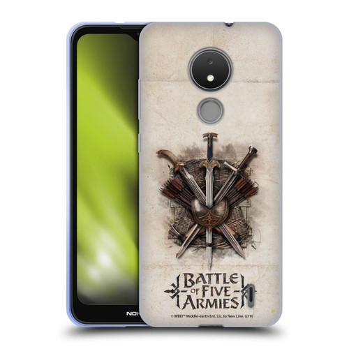 The Hobbit The Battle of the Five Armies Graphics Battle Swords Soft Gel Case for Nokia C21