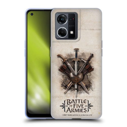 The Hobbit The Battle of the Five Armies Graphics Battle Swords Soft Gel Case for OPPO Reno8 4G