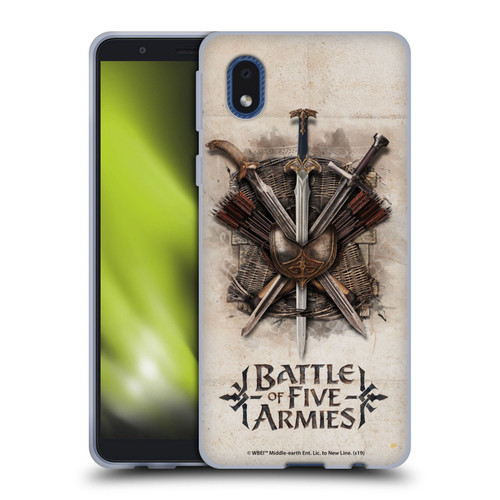 The Hobbit The Battle of the Five Armies Graphics Battle Swords Soft Gel Case for Samsung Galaxy A01 Core (2020)
