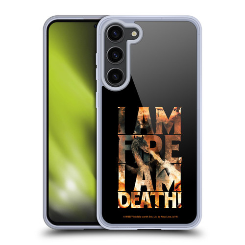 The Hobbit The Battle of the Five Armies Graphics Smaug Fire Soft Gel Case for Samsung Galaxy S23+ 5G