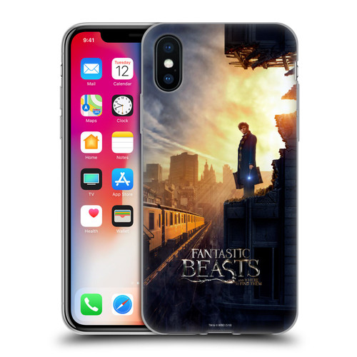 Fantastic Beasts And Where To Find Them Key Art Newt Scamander Poster 1 Soft Gel Case for Apple iPhone X / iPhone XS