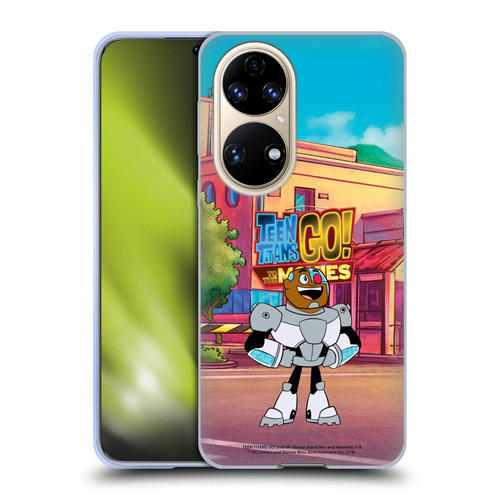 Teen Titans Go! To The Movies Character Art Cyborg Soft Gel Case for Huawei P50