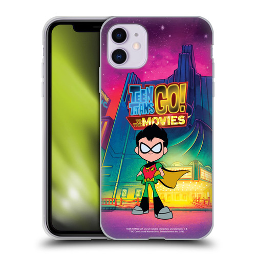 Teen Titans Go! To The Movies Character Art Robin Soft Gel Case for Apple iPhone 11