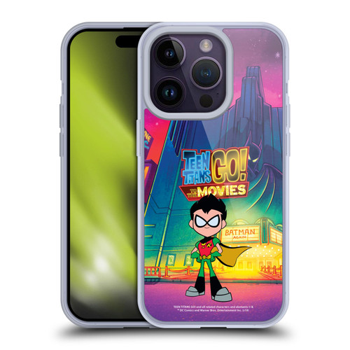 Teen Titans Go! To The Movies Character Art Robin Soft Gel Case for Apple iPhone 14 Pro