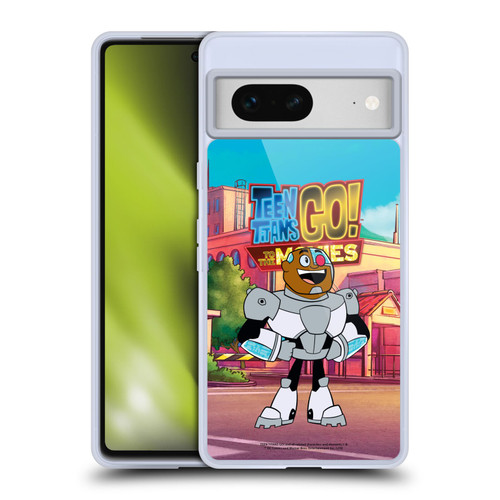 Teen Titans Go! To The Movies Character Art Cyborg Soft Gel Case for Google Pixel 7