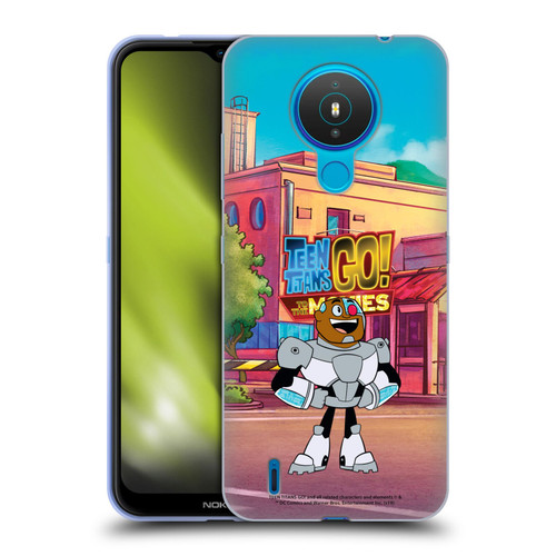 Teen Titans Go! To The Movies Character Art Cyborg Soft Gel Case for Nokia 1.4