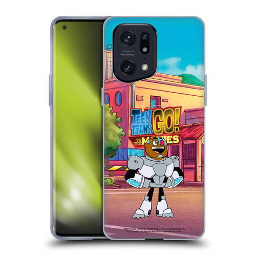 Teen Titans Go! To The Movies Character Art Cyborg Soft Gel Case for OPPO Find X5 Pro