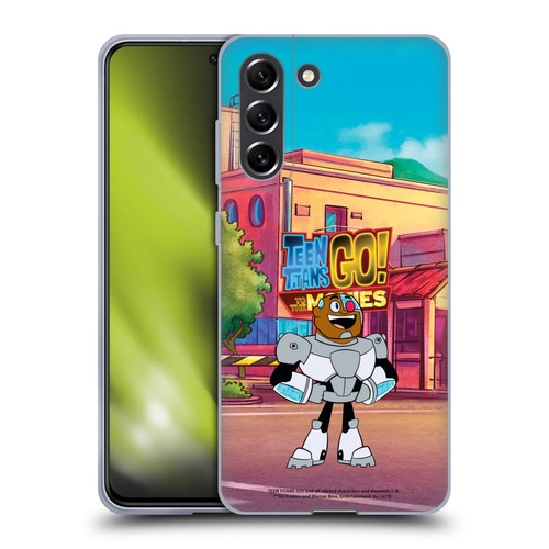 Teen Titans Go! To The Movies Character Art Cyborg Soft Gel Case for Samsung Galaxy S21 FE 5G