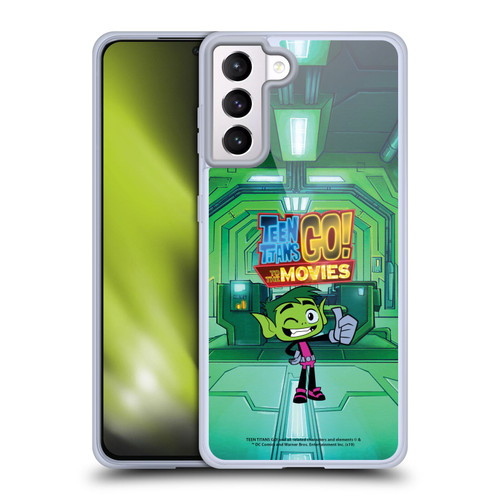 Teen Titans Go! To The Movies Character Art Beastboy Soft Gel Case for Samsung Galaxy S21+ 5G