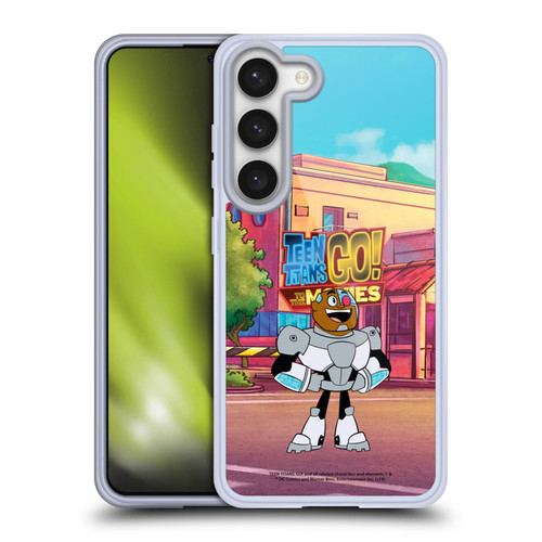 Teen Titans Go! To The Movies Character Art Cyborg Soft Gel Case for Samsung Galaxy S23 5G