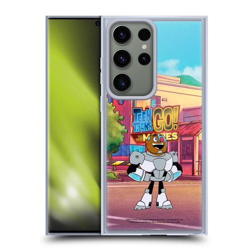 Teen Titans Go! To The Movies Character Art Cyborg Soft Gel Case for Samsung Galaxy S23 Ultra 5G