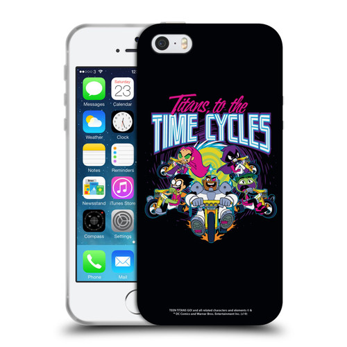 Teen Titans Go! To The Movies Graphic Designs To The Time Cycles Soft Gel Case for Apple iPhone 5 / 5s / iPhone SE 2016