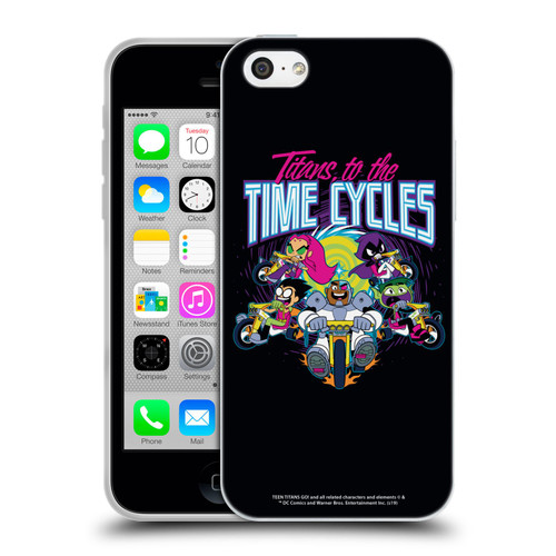 Teen Titans Go! To The Movies Graphic Designs To The Time Cycles Soft Gel Case for Apple iPhone 5c