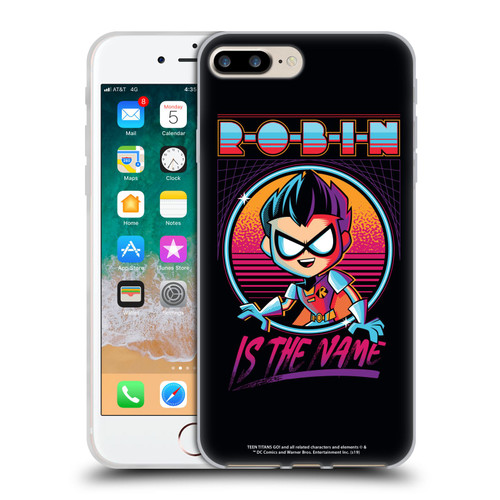Teen Titans Go! To The Movies Graphic Designs Robin Soft Gel Case for Apple iPhone 7 Plus / iPhone 8 Plus