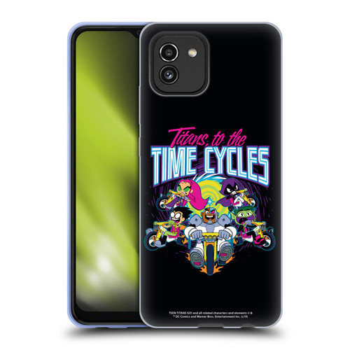 Teen Titans Go! To The Movies Graphic Designs To The Time Cycles Soft Gel Case for Samsung Galaxy A03 (2021)