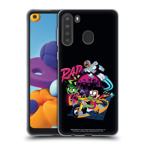Teen Titans Go! To The Movies Graphic Designs Rad Soft Gel Case for Samsung Galaxy A21 (2020)