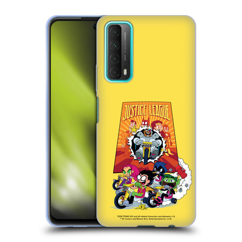 Teen Titans Go! To The Movies Hollywood Graphics Justice League 2 Soft Gel Case for Huawei P Smart (2021)