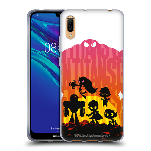 Teen Titans Go! To The Movies Hollywood Graphics Blown Away Soft Gel Case for Huawei Y6 Pro (2019)
