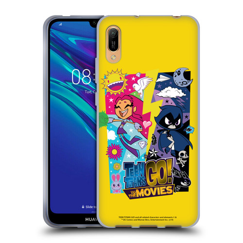 Teen Titans Go! To The Movies Hollywood Graphics Starfire & Raven Soft Gel Case for Huawei Y6 Pro (2019)