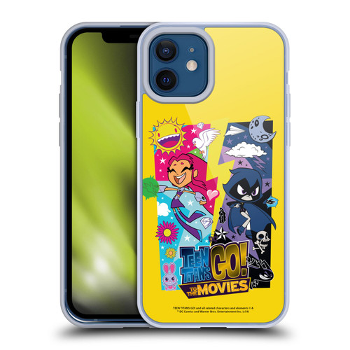 Teen Titans Go! To The Movies Hollywood Graphics Starfire & Raven Soft Gel Case for Apple iPhone 12 / iPhone 12 Pro
