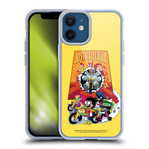 Teen Titans Go! To The Movies Hollywood Graphics Justice League 2 Soft Gel Case for Apple iPhone 12 Mini