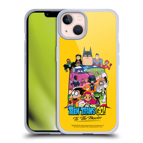 Teen Titans Go! To The Movies Hollywood Graphics Justice League Soft Gel Case for Apple iPhone 13