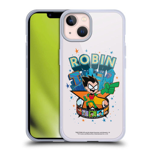 Teen Titans Go! To The Movies Hollywood Graphics Robin Soft Gel Case for Apple iPhone 13