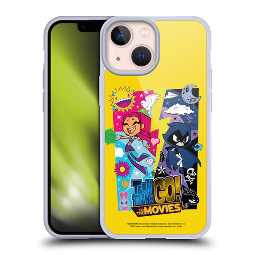 Teen Titans Go! To The Movies Hollywood Graphics Starfire & Raven Soft Gel Case for Apple iPhone 13 Mini