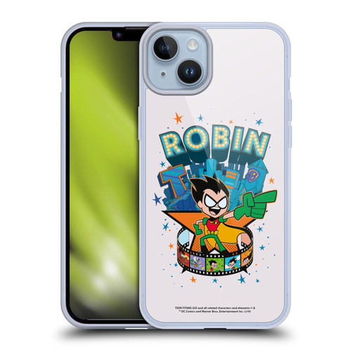 Teen Titans Go! To The Movies Hollywood Graphics Robin Soft Gel Case for Apple iPhone 14 Plus