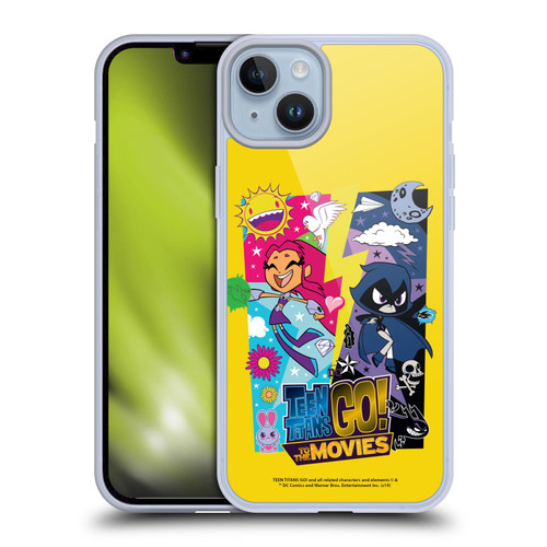 Teen Titans Go! To The Movies Hollywood Graphics Starfire & Raven Soft Gel Case for Apple iPhone 14 Plus