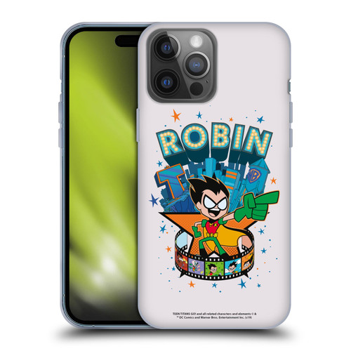 Teen Titans Go! To The Movies Hollywood Graphics Robin Soft Gel Case for Apple iPhone 14 Pro Max