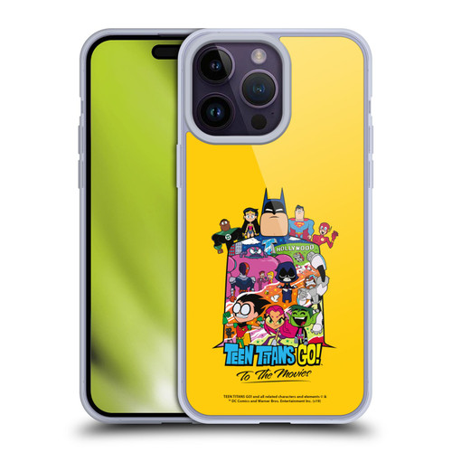 Teen Titans Go! To The Movies Hollywood Graphics Justice League Soft Gel Case for Apple iPhone 14 Pro Max