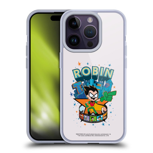 Teen Titans Go! To The Movies Hollywood Graphics Robin Soft Gel Case for Apple iPhone 14 Pro