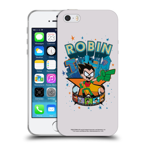 Teen Titans Go! To The Movies Hollywood Graphics Robin Soft Gel Case for Apple iPhone 5 / 5s / iPhone SE 2016