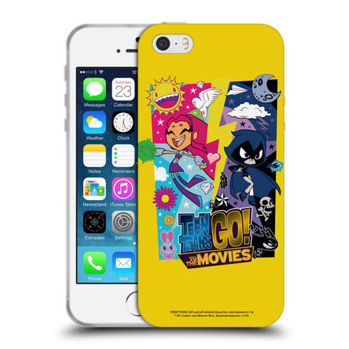 Teen Titans Go! To The Movies Hollywood Graphics Starfire & Raven Soft Gel Case for Apple iPhone 5 / 5s / iPhone SE 2016