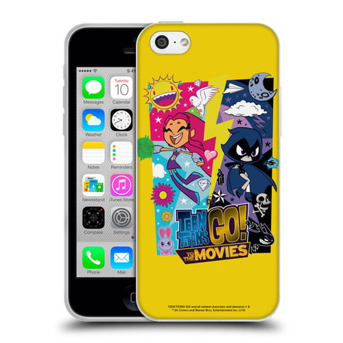 Teen Titans Go! To The Movies Hollywood Graphics Starfire & Raven Soft Gel Case for Apple iPhone 5c