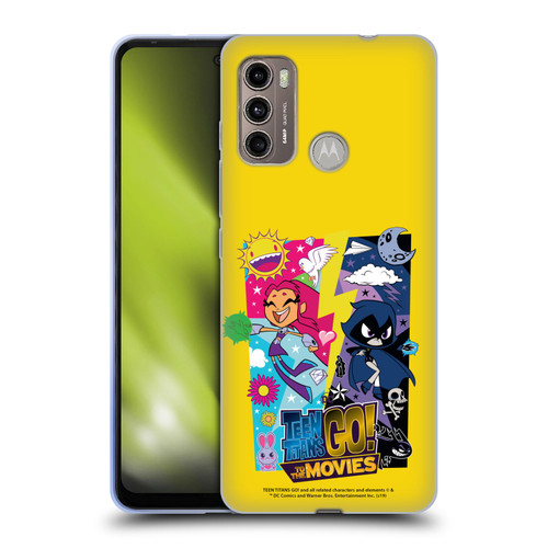 Teen Titans Go! To The Movies Hollywood Graphics Starfire & Raven Soft Gel Case for Motorola Moto G60 / Moto G40 Fusion