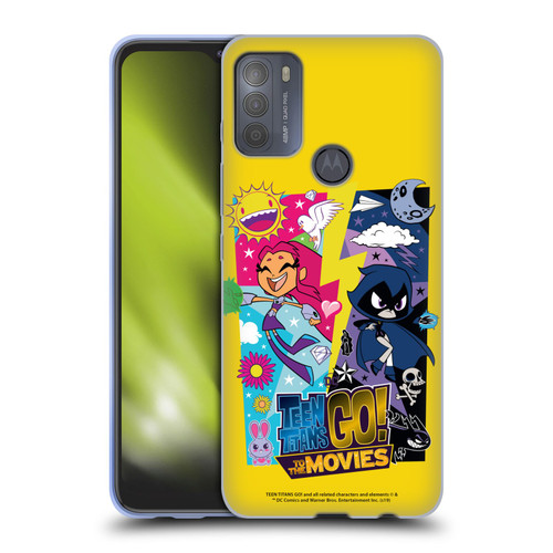 Teen Titans Go! To The Movies Hollywood Graphics Starfire & Raven Soft Gel Case for Motorola Moto G50