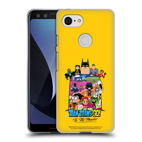 Teen Titans Go! To The Movies Hollywood Graphics Justice League Soft Gel Case for Google Pixel 3