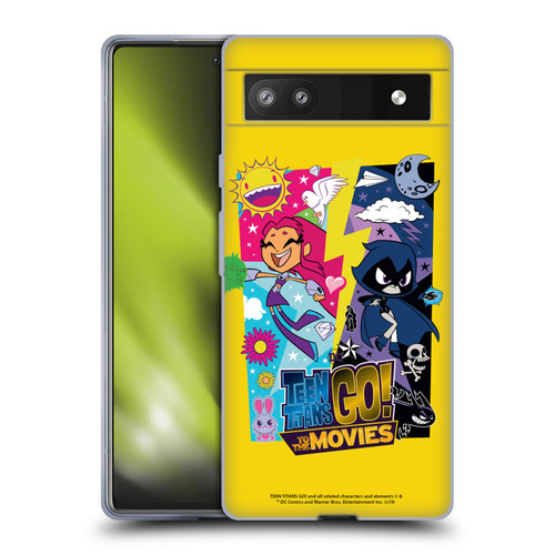 Teen Titans Go! To The Movies Hollywood Graphics Starfire & Raven Soft Gel Case for Google Pixel 6a