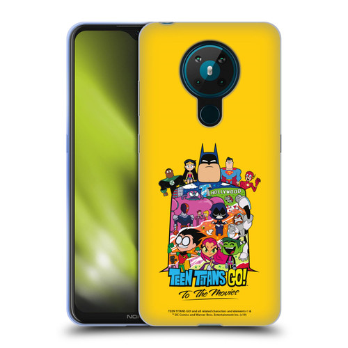 Teen Titans Go! To The Movies Hollywood Graphics Justice League Soft Gel Case for Nokia 5.3