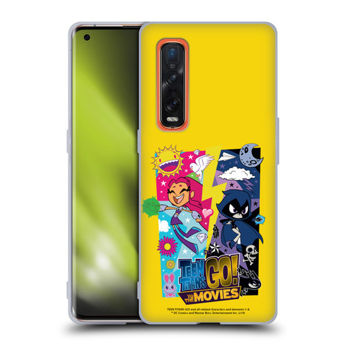 Teen Titans Go! To The Movies Hollywood Graphics Starfire & Raven Soft Gel Case for OPPO Find X2 Pro 5G